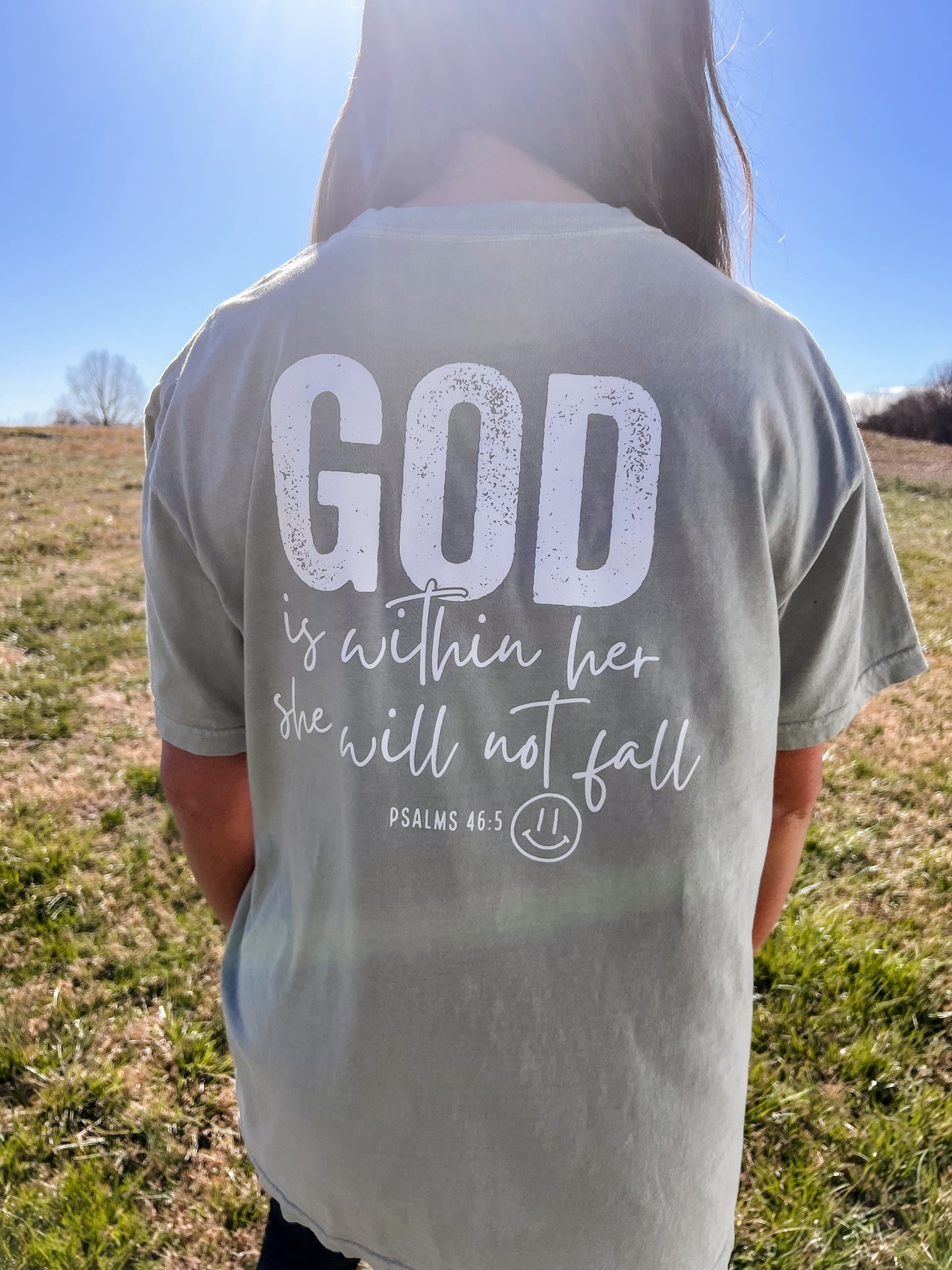 God is within her tee