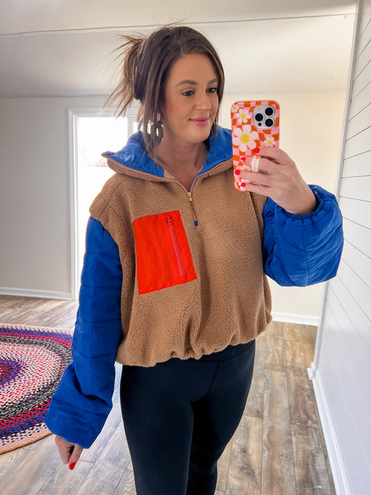 Colorblock pullover