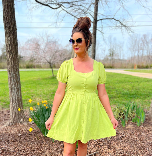 Sunshine + Lime Dress