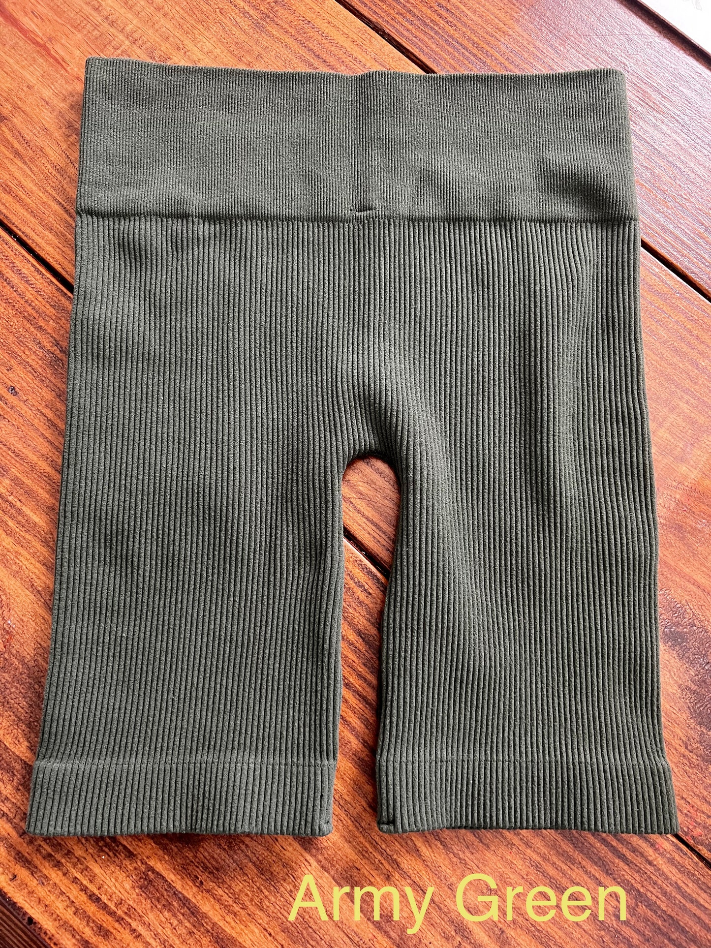 Ribbed Biker Shorts